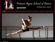 Tablet Screenshot of francesryanschoolofdance.ie